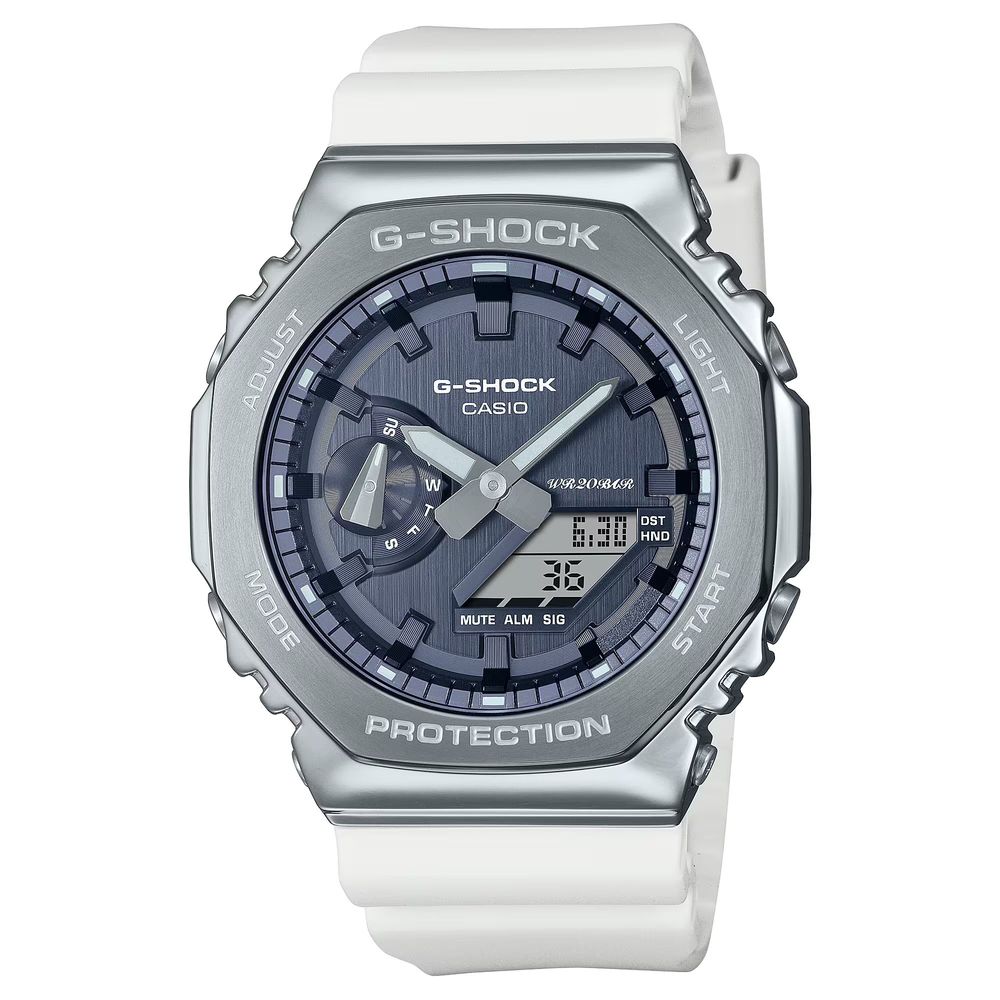 CASIO G-Shock GA-2100 Steel White Urban Elegance