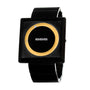 666BARCELONA Black Steel Watch Urban Elegance