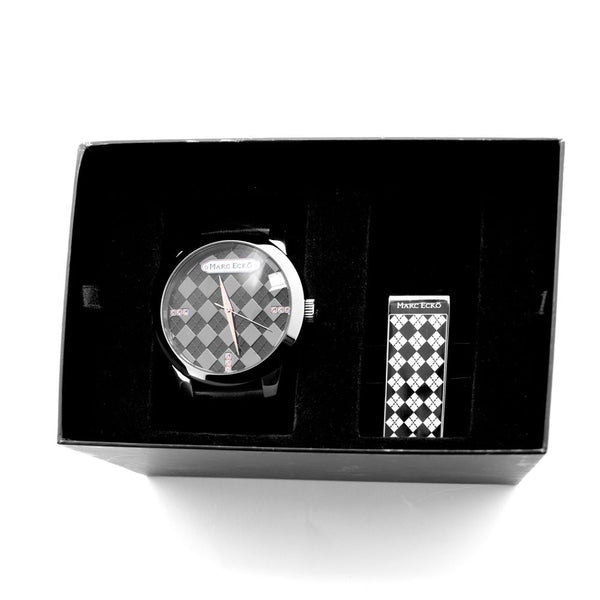 MARC ECKO Analogue Steel Watch Decorated with Swarovski