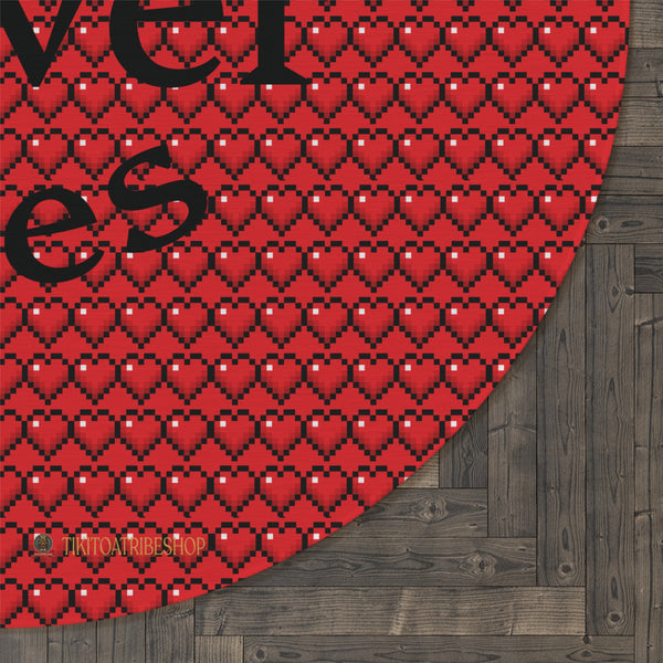 Tapis Rond ou Décoration Murale, Glitch in My Heart.exe