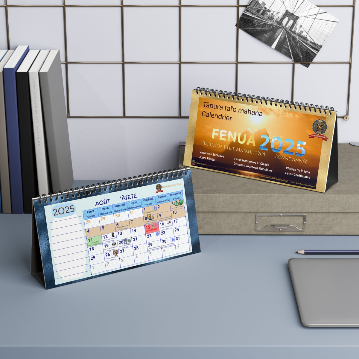 Calendrier de Bureau 2025 Polynésien