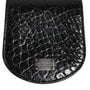 DOLCE &amp; GABBANA Black Caiman Leather Coin Purse