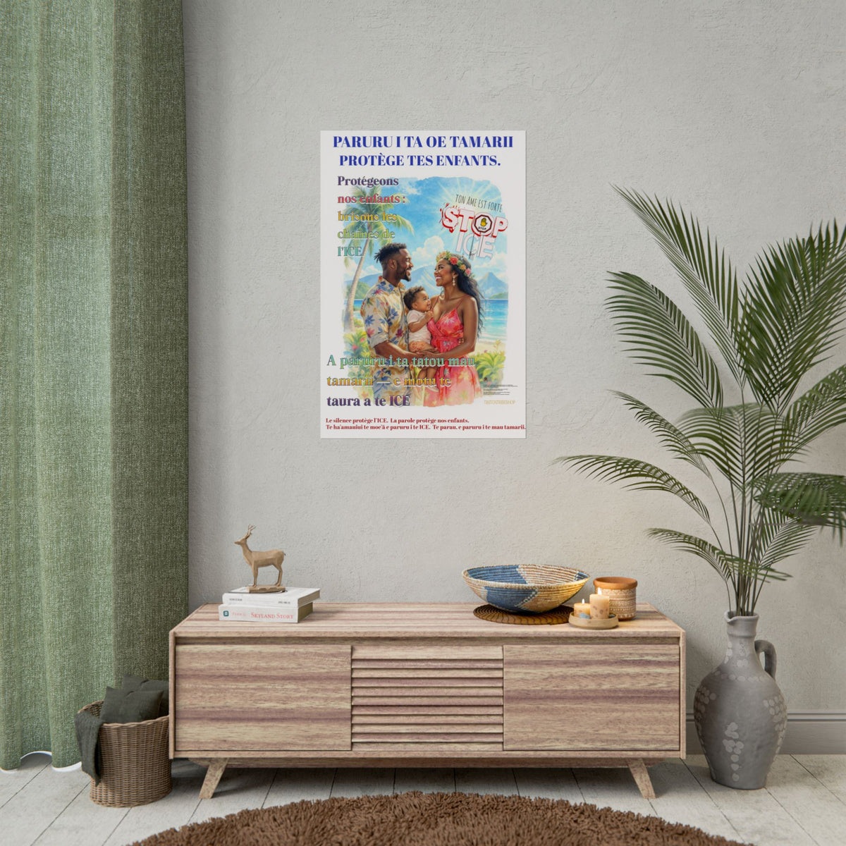 Posters Anti-ICE Polynésie – Affiches de Sensibilisation Contre la Drogue “Paruru i te ora – Brisons les chaînes de l’ICE”