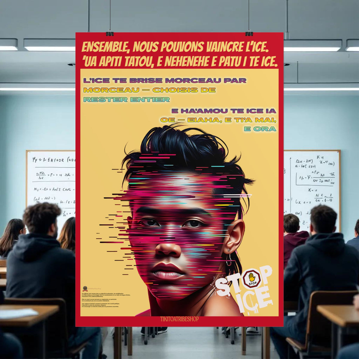 Posters Anti-ICE Polynésie – Affiches de Sensibilisation Contre la Drogue “Paruru i te ora – Brisons les chaînes de l’ICE”