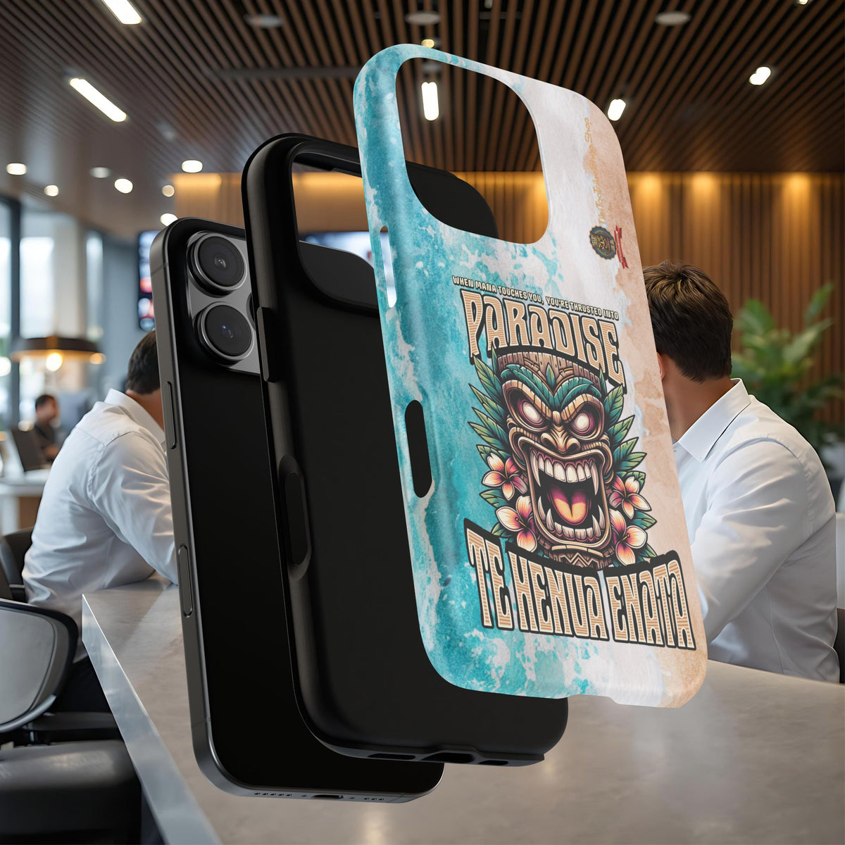 Te Henua Enata – Coque Antichoc Tiki Ancestral & Puissant