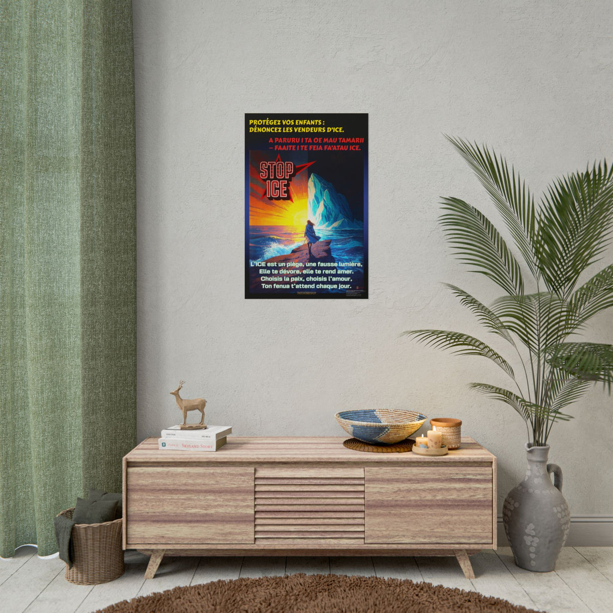 Posters Anti-ICE Polynésie – Affiches de Sensibilisation Contre la Drogue “Paruru i te ora – Brisons les chaînes de l’ICE”