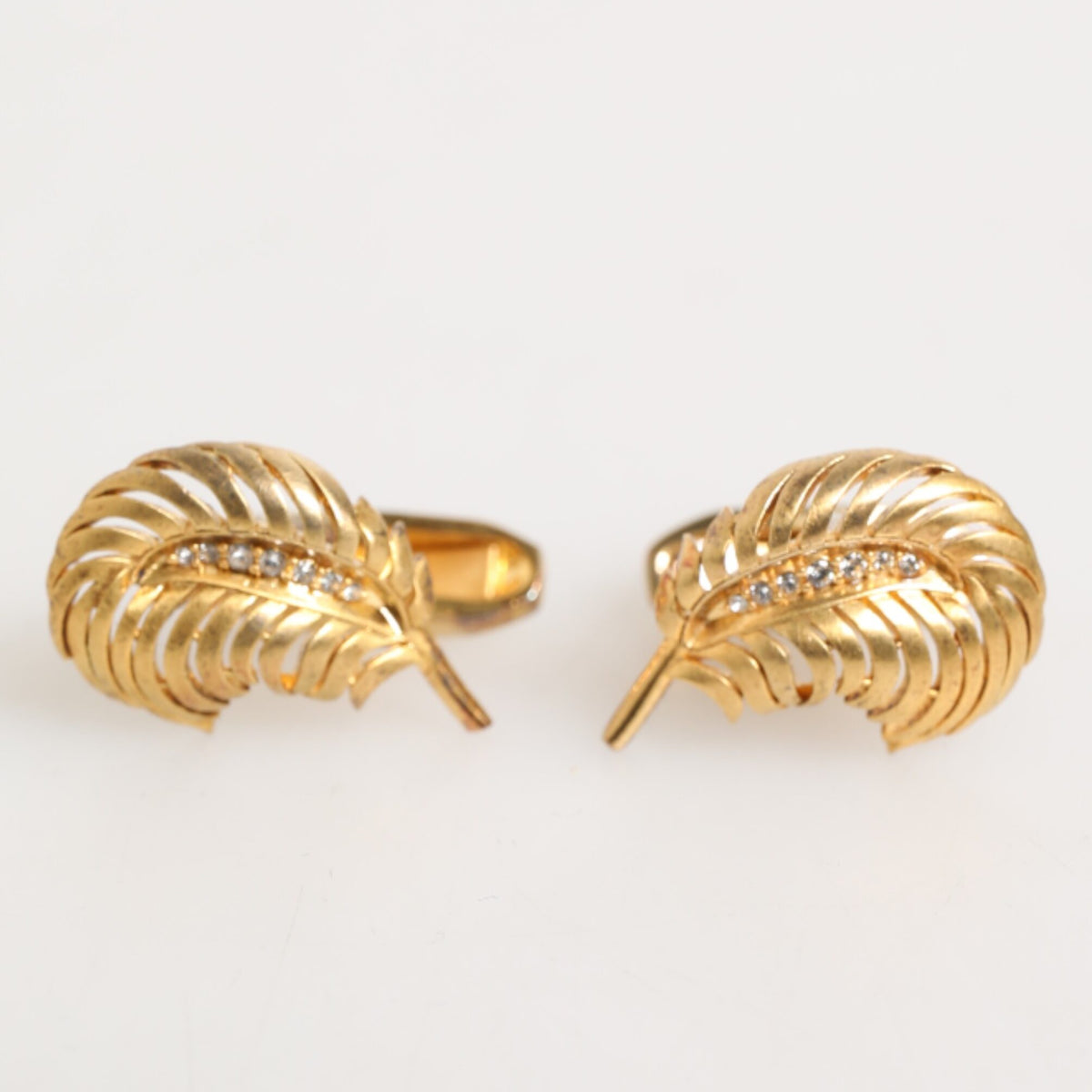 DOLCE & GABBANA Accessoire de Luxe Homme - Boutons de Manchette Feuille Cristal