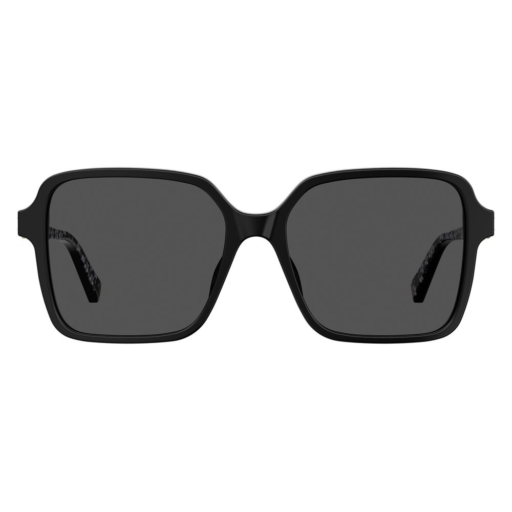 LOVE MOSCHINO, Lunettes de Soleil Classiques Carrées Noires