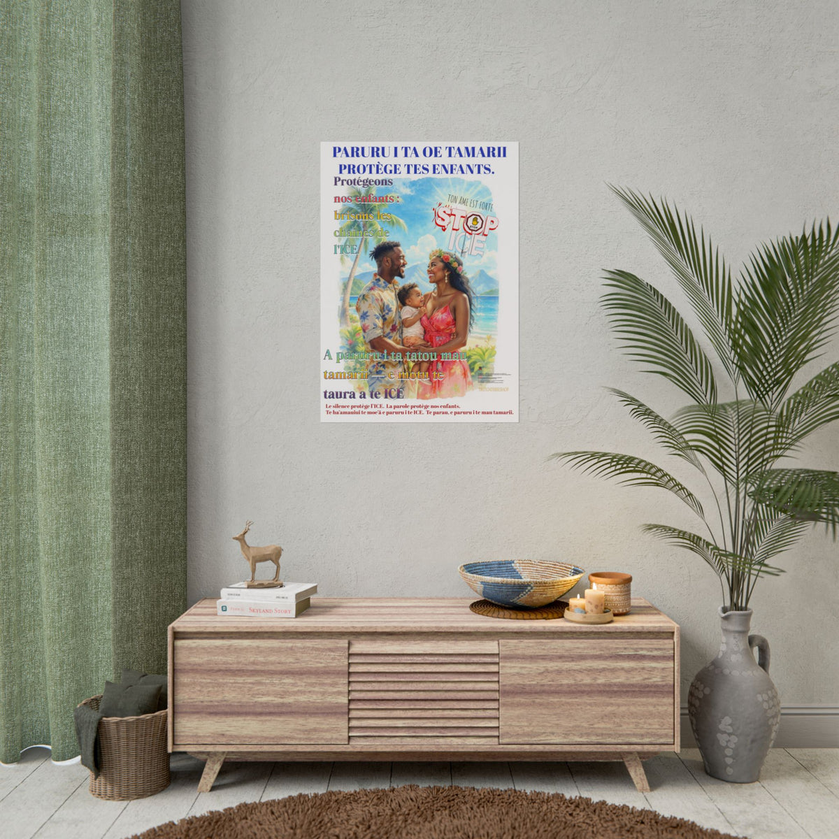 Posters Anti-ICE Polynésie – Affiches de Sensibilisation Contre la Drogue “Paruru i te ora – Brisons les chaînes de l’ICE”