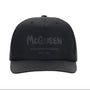 ALEXANDER MCQUEEN Casquette de baseball en polyester, noire