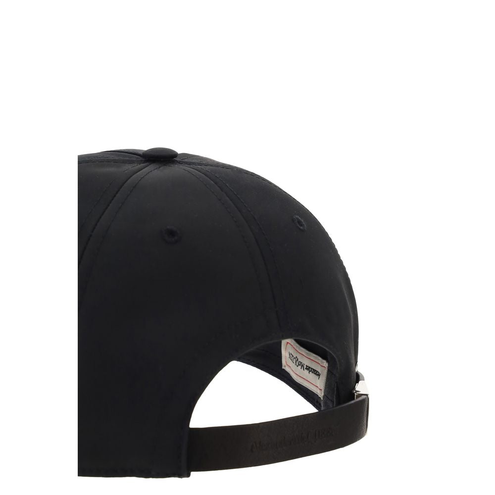 ALEXANDER MCQUEEN Casquette de baseball en polyester, noire