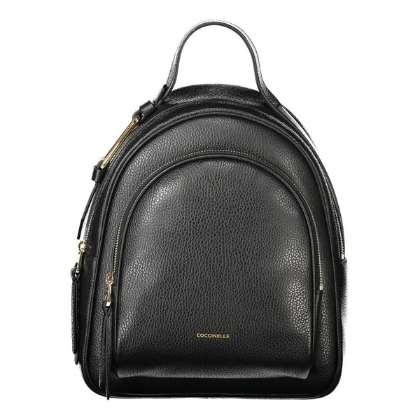COCCINELLE Malory Backpack in Black Leather