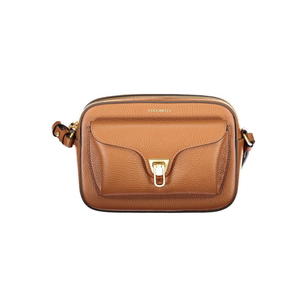 COCCINELLE - Sac Bandoulière Coccinelle Beat Soft Cuir Marron