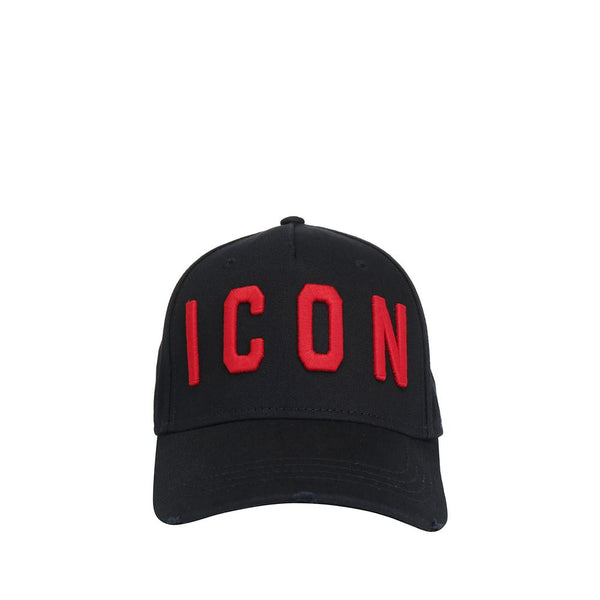 DSQUARED² CASQUETTE DE BASEBALL ROUGE /NOIR  ICON D'URBAN STYLE