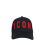 DSQUARED² CASQUETTE DE BASEBALL ROUGE /NOIR  ICON D'URBAN STYLE