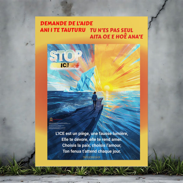 Posters Anti-ICE Polynésie – Affiches de Sensibilisation Contre la Drogue “Paruru i te ora – Brisons les chaînes de l’ICE”