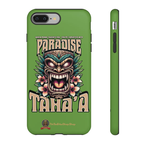 Tahaa – Coque Antichoc Premium « Tiki Féroce » | Design Tribal & Protection Maximale