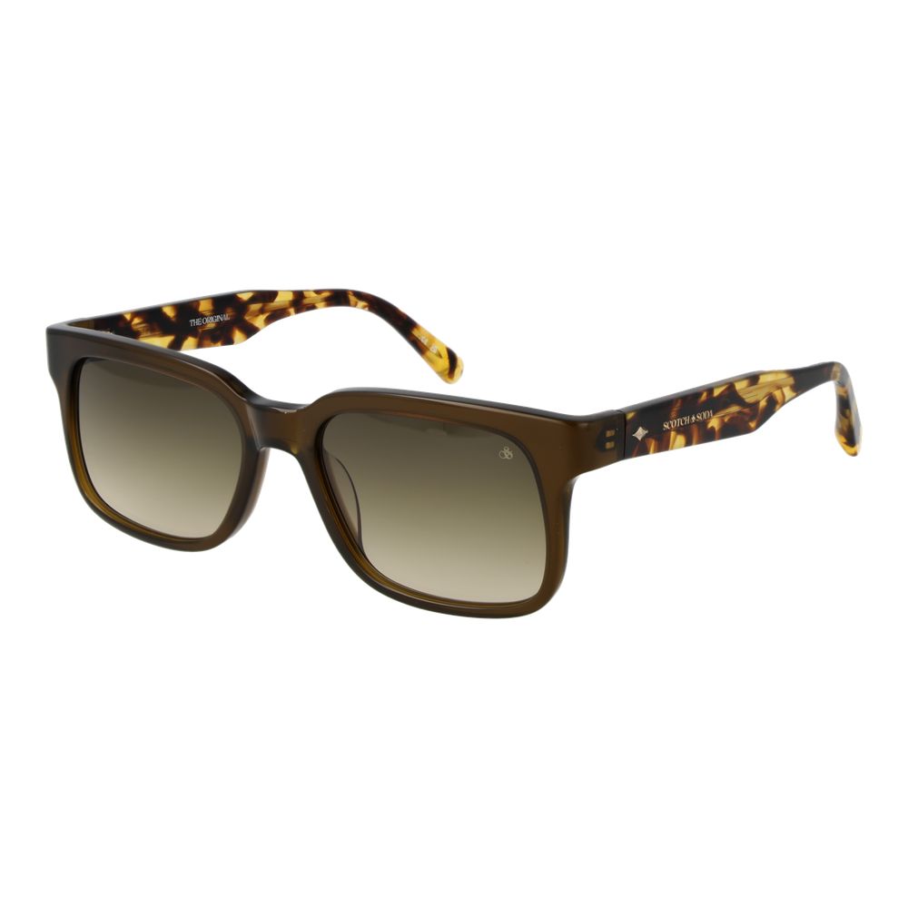 SCOTCH & SODA - Lunettes Rectangulaires Homme Monture Marron Havana