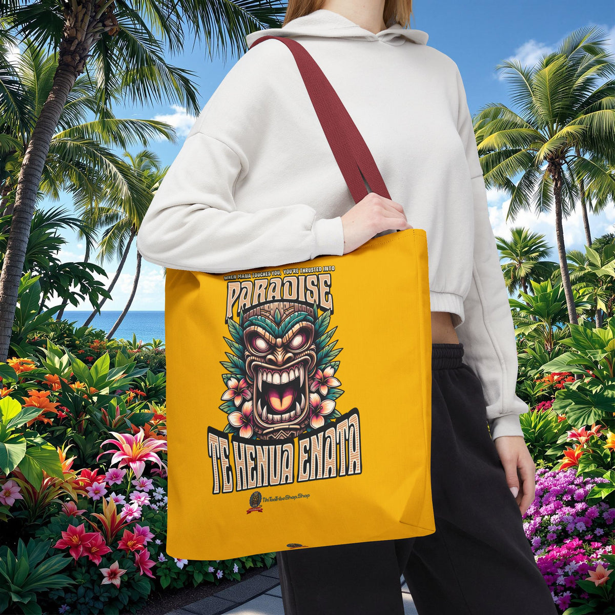 TE HENUA ENATA PARADISE Tote Bag