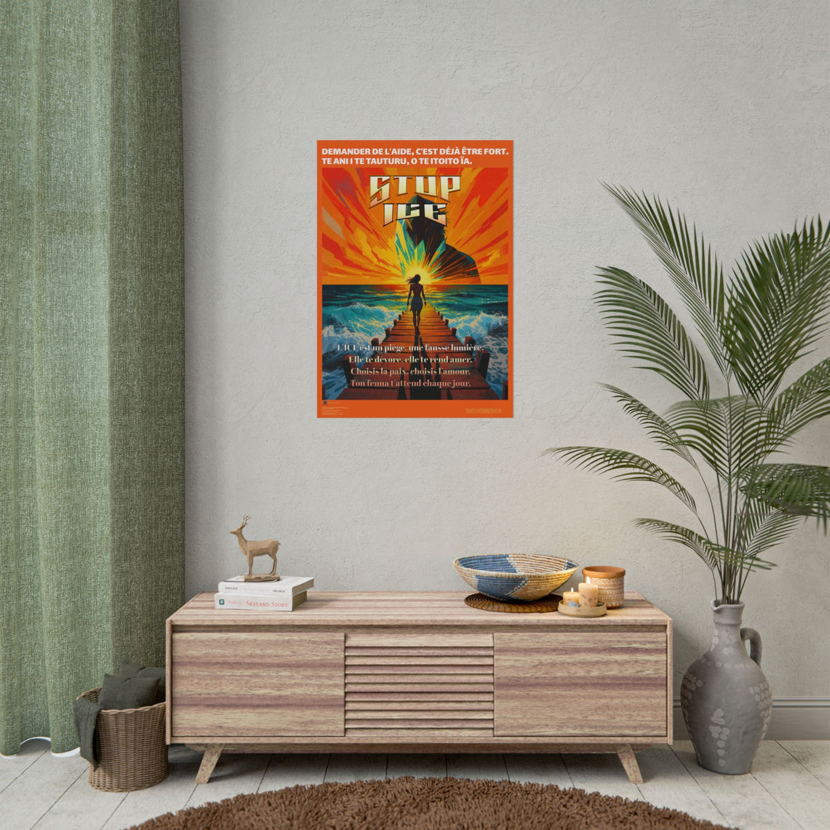Posters Anti-ICE Polynésie – Affiches de Sensibilisation Contre la Drogue “Paruru i te ora – Brisons les chaînes de l’ICE”