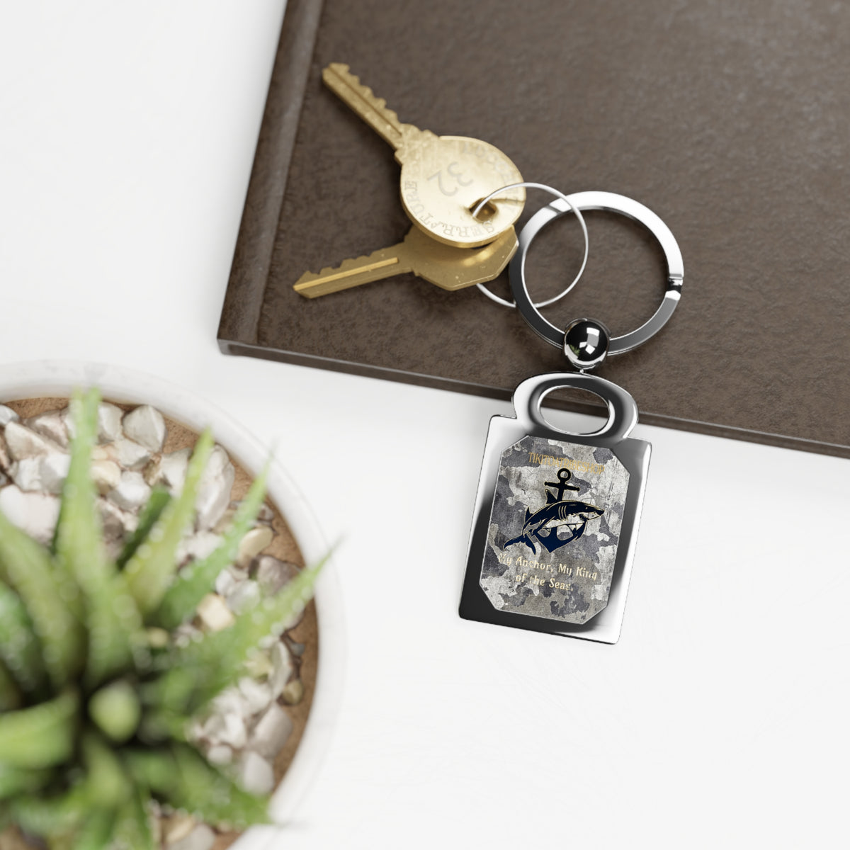 🇺🇸 Porte-clés “Ancre & Requin”