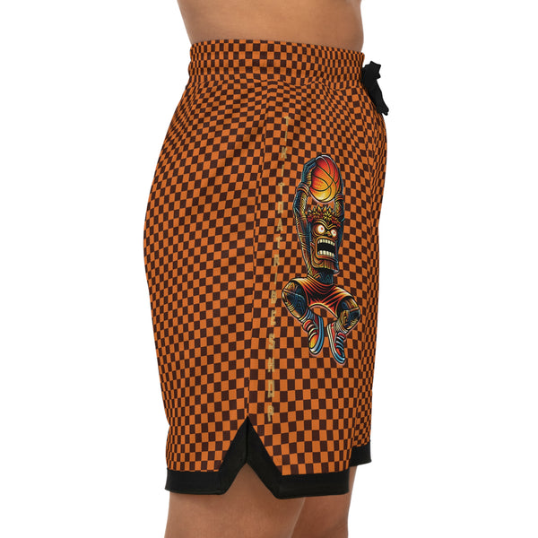 SHORTS B-BALL - L'Élégance Damier sur le Terrain