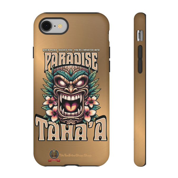 Tahaa – Coque Antichoc Premium « Tiki Féroce » | Design Tribal & Protection Maximale