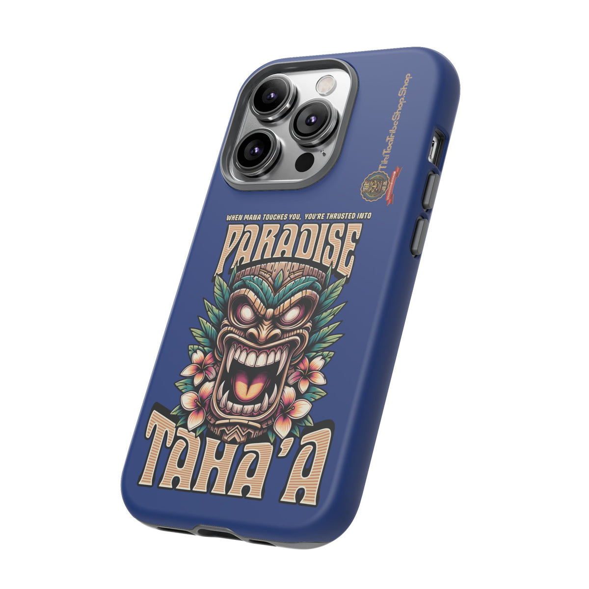 Tahaa – Coque Antichoc Premium « Tiki Féroce » | Design Tribal & Protection Maximale