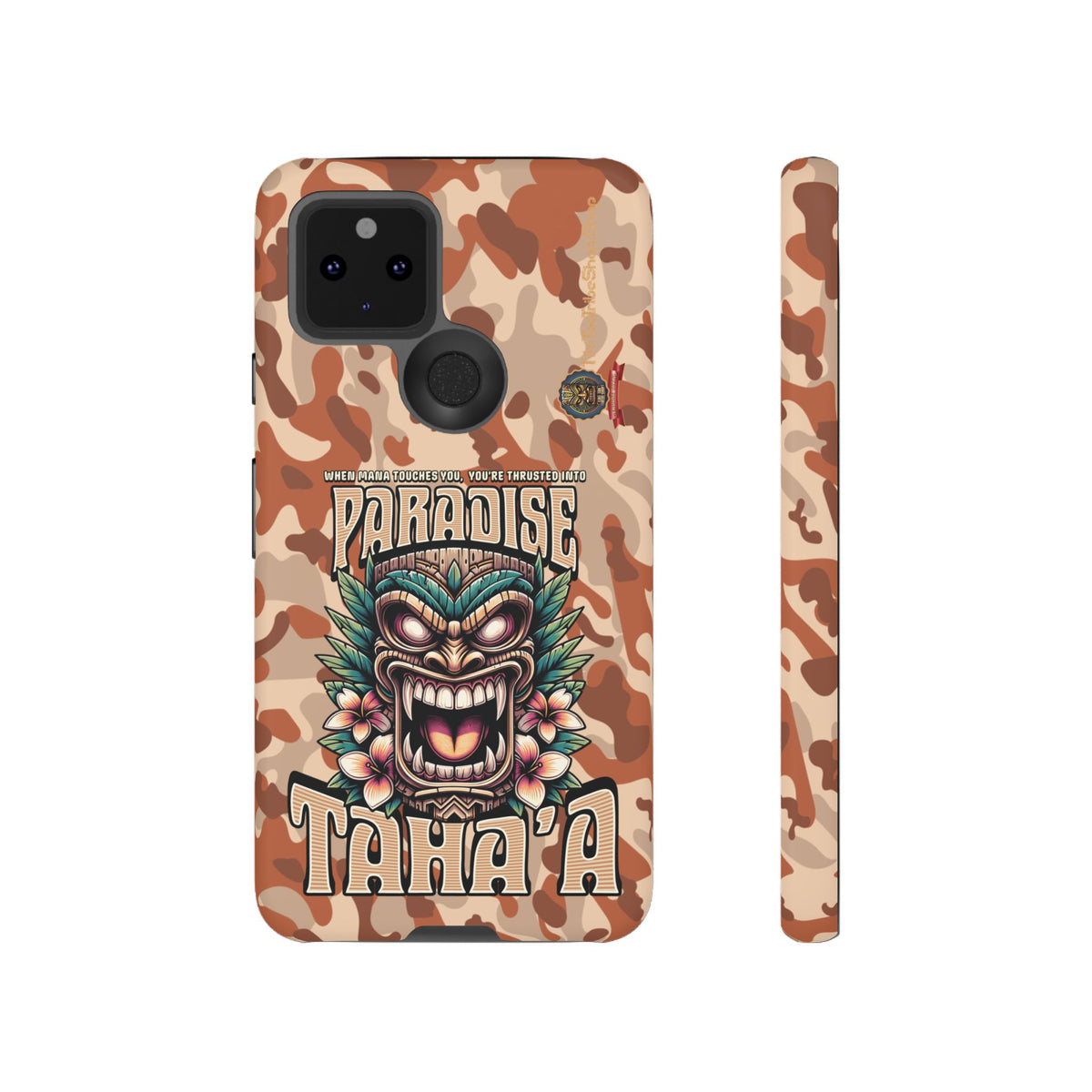 Tahaa – Coque Antichoc Premium « Tiki Féroce » | Design Tribal & Protection Maximale