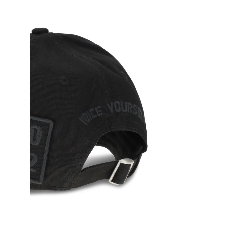 DSQUARED² CASQUETTE DE BASEBALL LOGO NOIRE