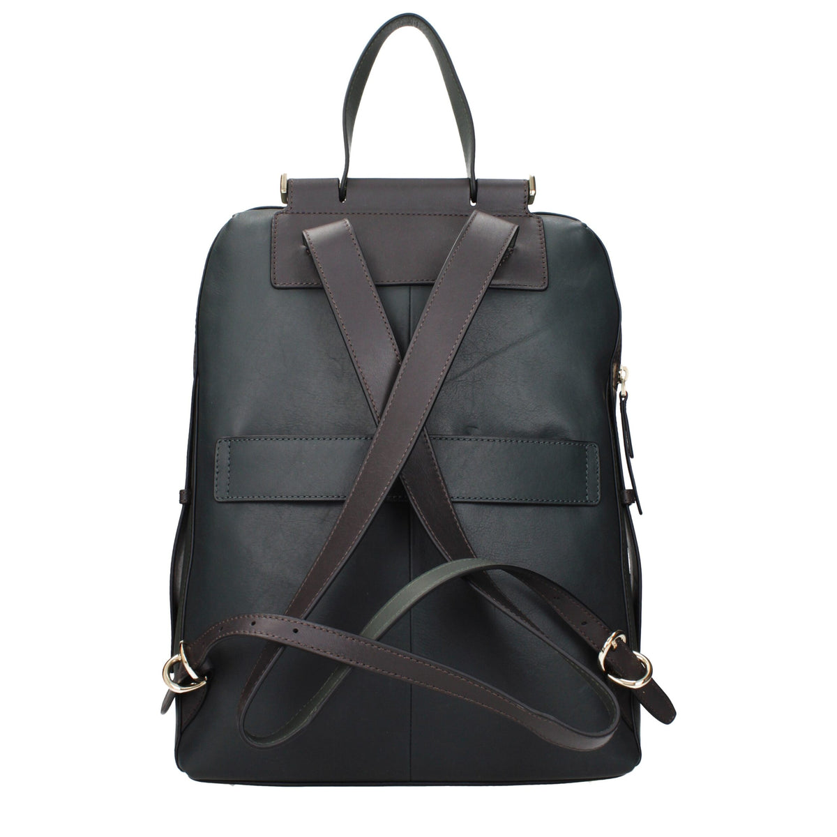 PIQUADRO : Sac à Dos Business en Cuir Vintage Vert