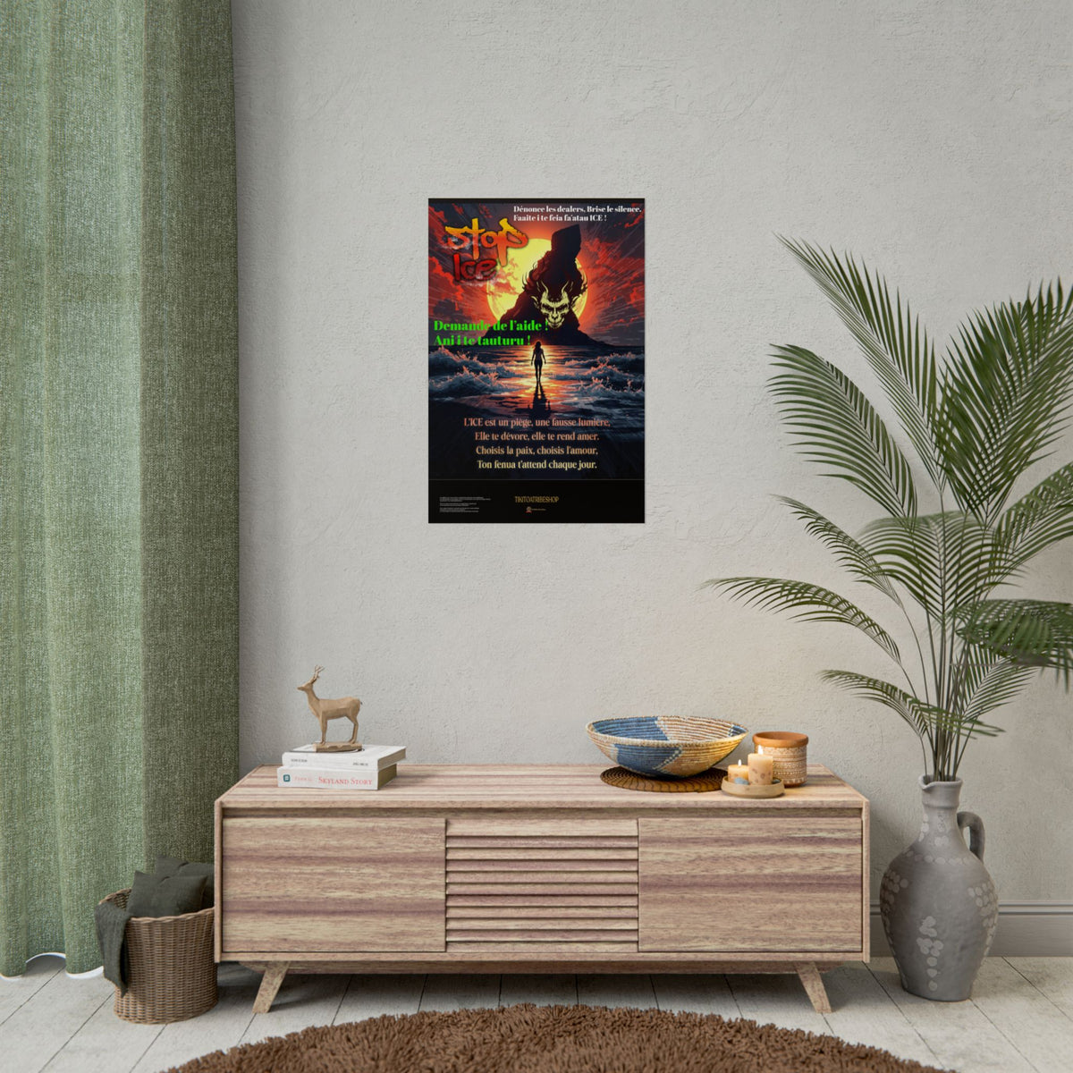 Posters Anti-ICE Polynésie – Affiches de Sensibilisation Contre la Drogue “Paruru i te ora – Brisons les chaînes de l’ICE”