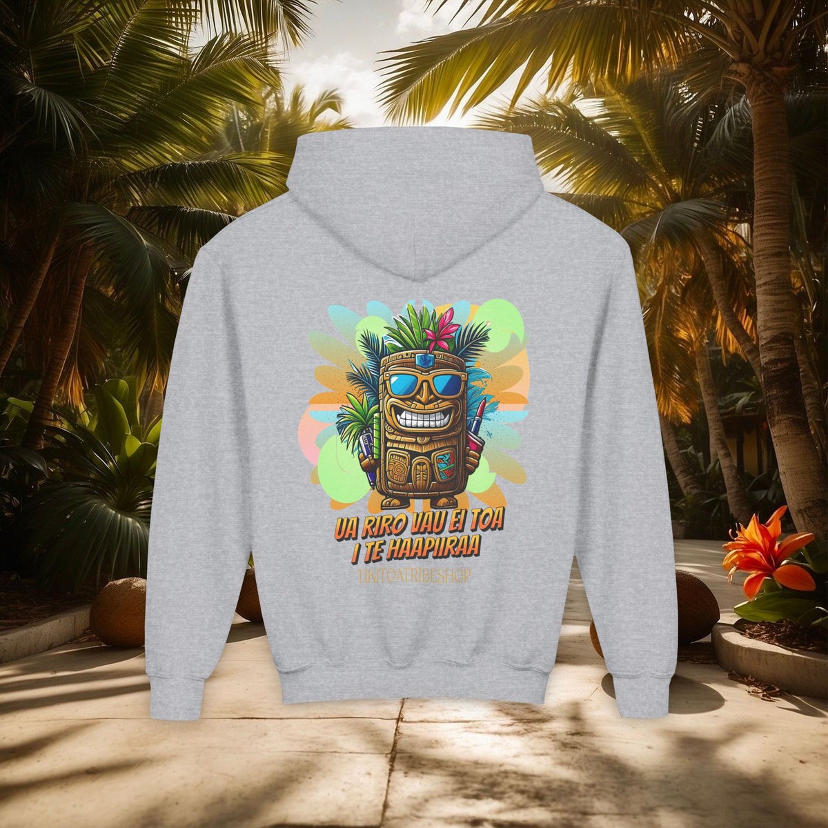 THE TIKI SPIRIT - Thick hooded sweatshirt for youth