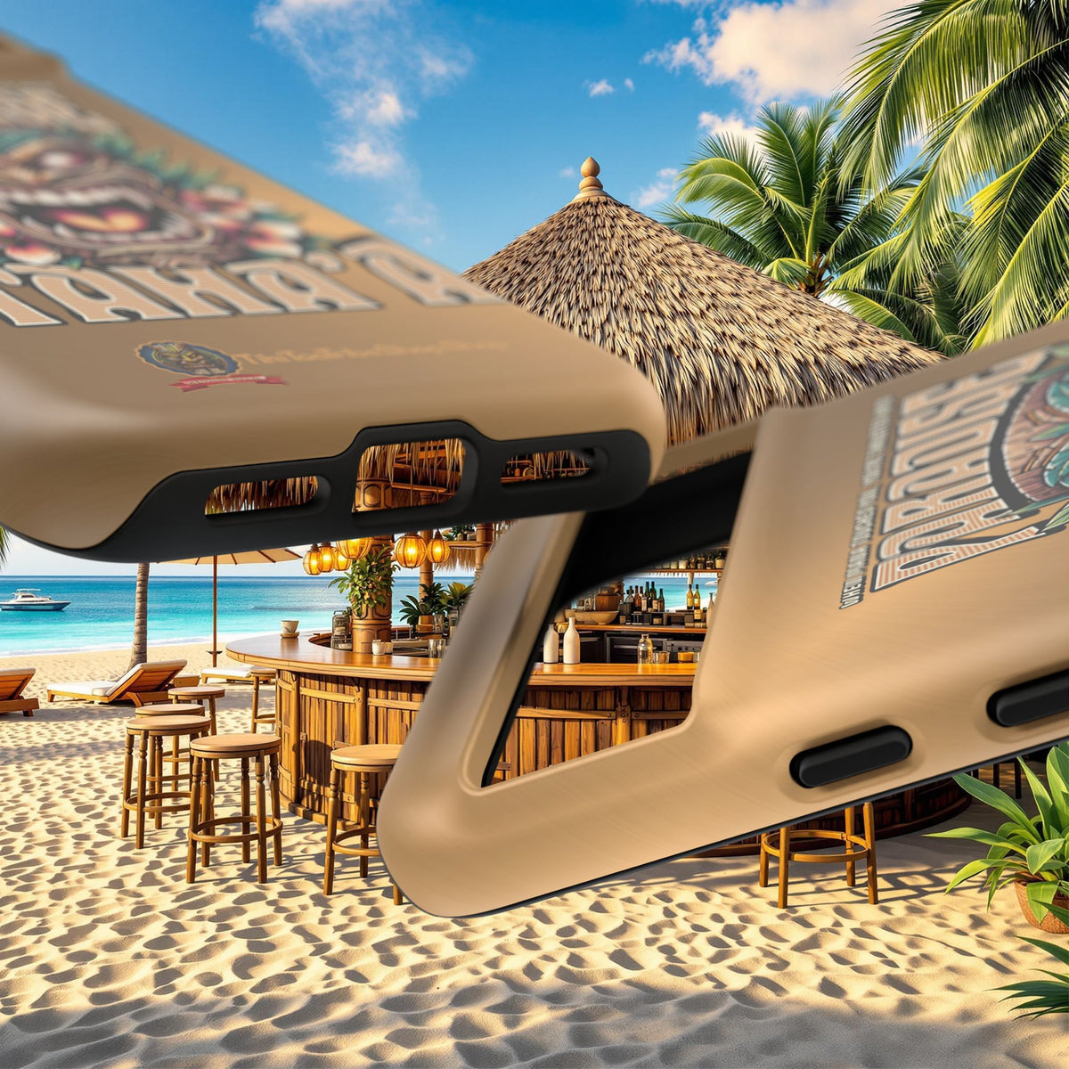 Tahaa – Coque Antichoc Premium « Tiki Féroce » | Design Tribal & Protection Maximale