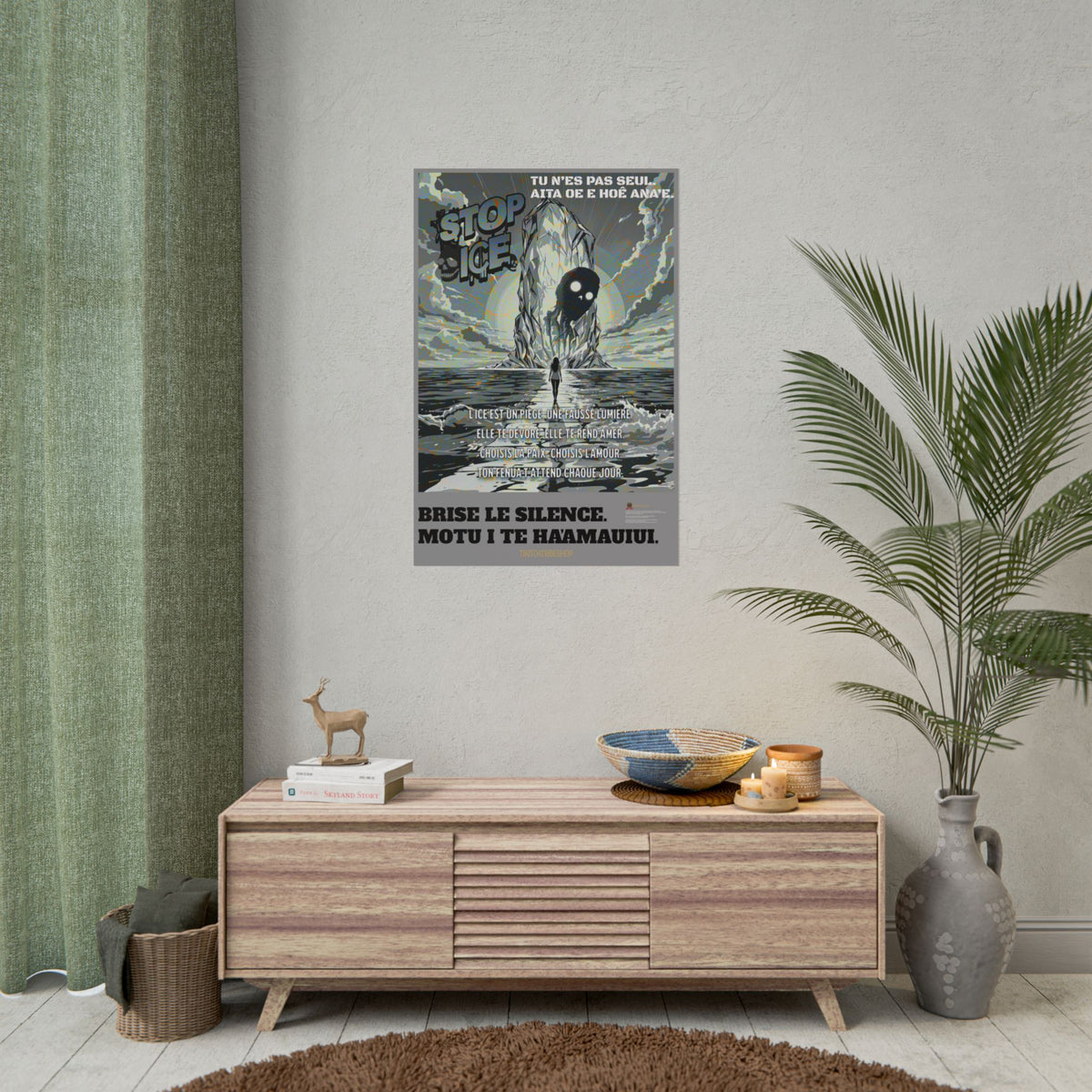 Posters Anti-ICE Polynésie – Affiches de Sensibilisation Contre la Drogue “Paruru i te ora – Brisons les chaînes de l’ICE”