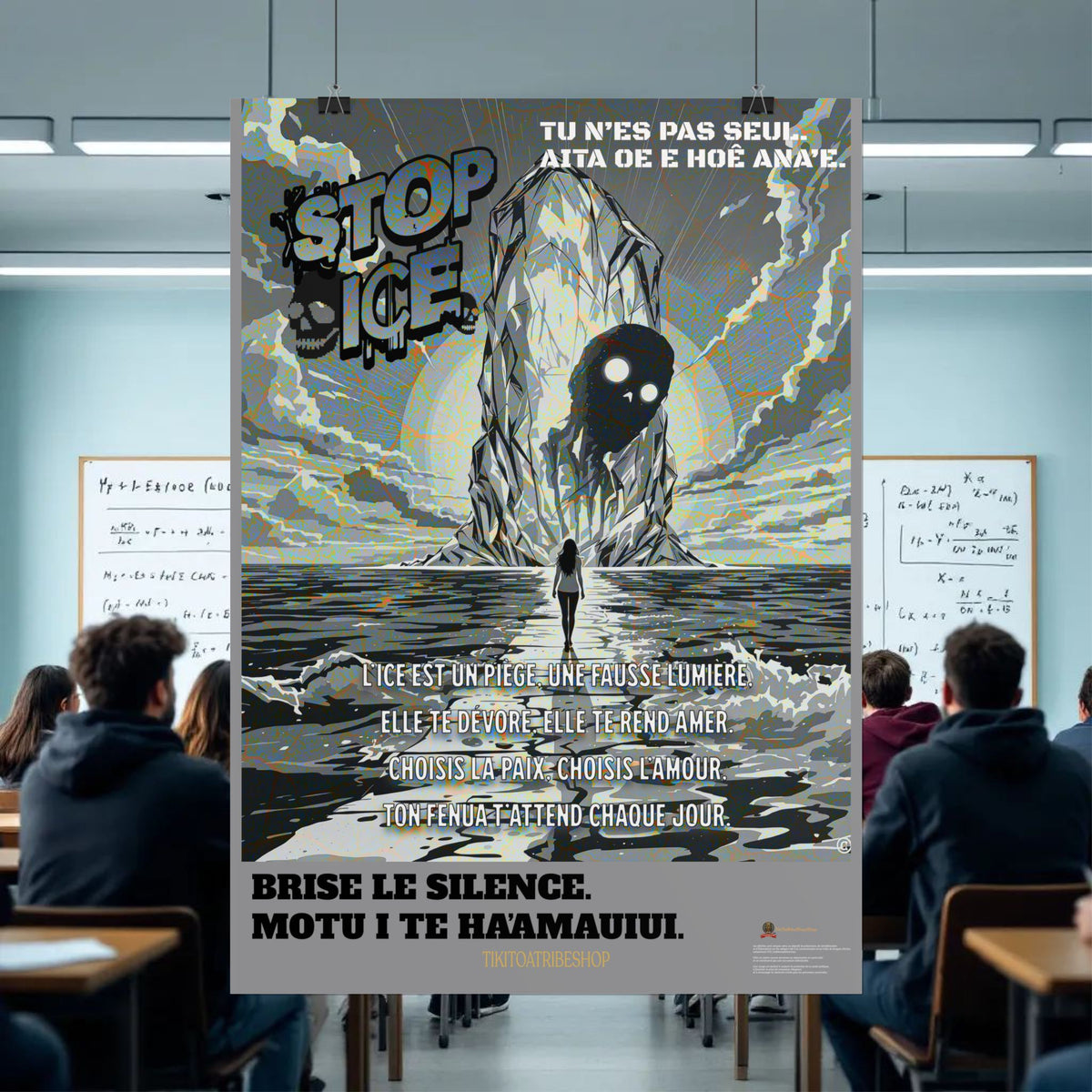 Posters Anti-ICE Polynésie – Affiches de Sensibilisation Contre la Drogue “Paruru i te ora – Brisons les chaînes de l’ICE”
