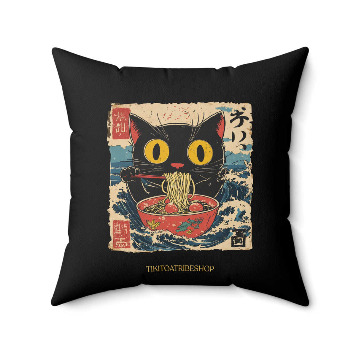 Chat Gourmand : Vague d'Hokusai