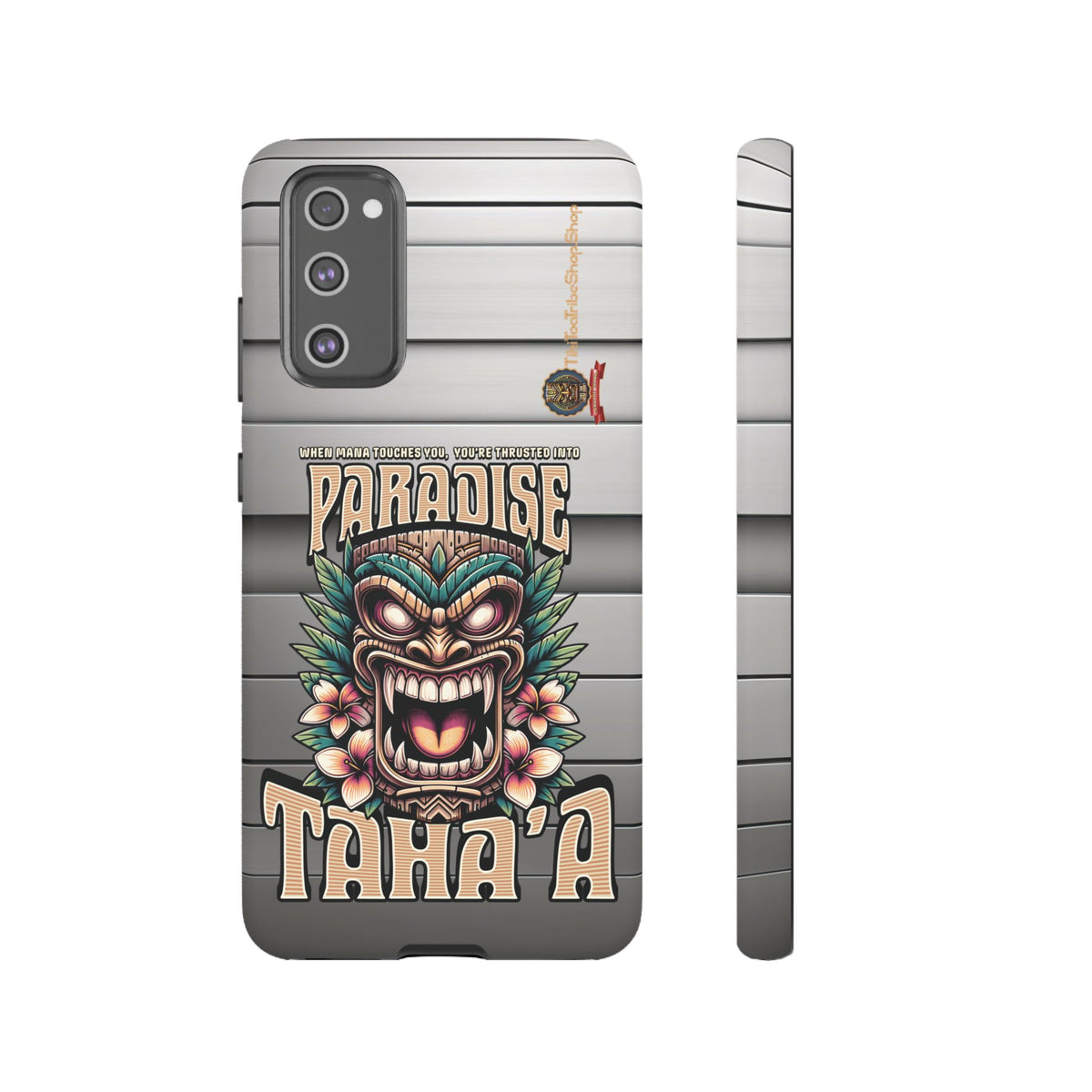 Tahaa – Coque Antichoc Premium « Tiki Féroce » | Design Tribal & Protection Maximale