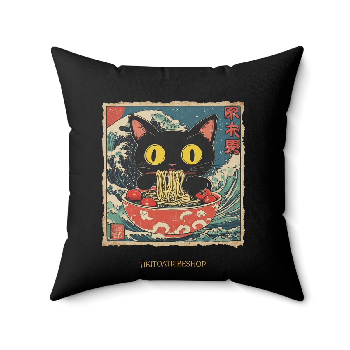 Chat Gourmand : Vague d'Hokusai