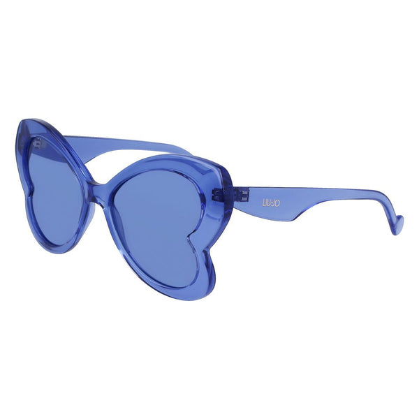 LIU JO Accessoire de Mode Femme - Lunettes de Soleil Papillon Bleues