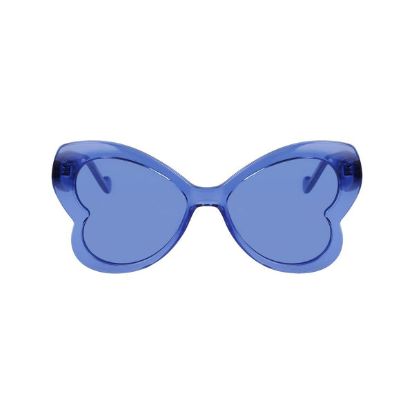 LIU JO Accessoire de Mode Femme - Lunettes de Soleil Papillon Bleues