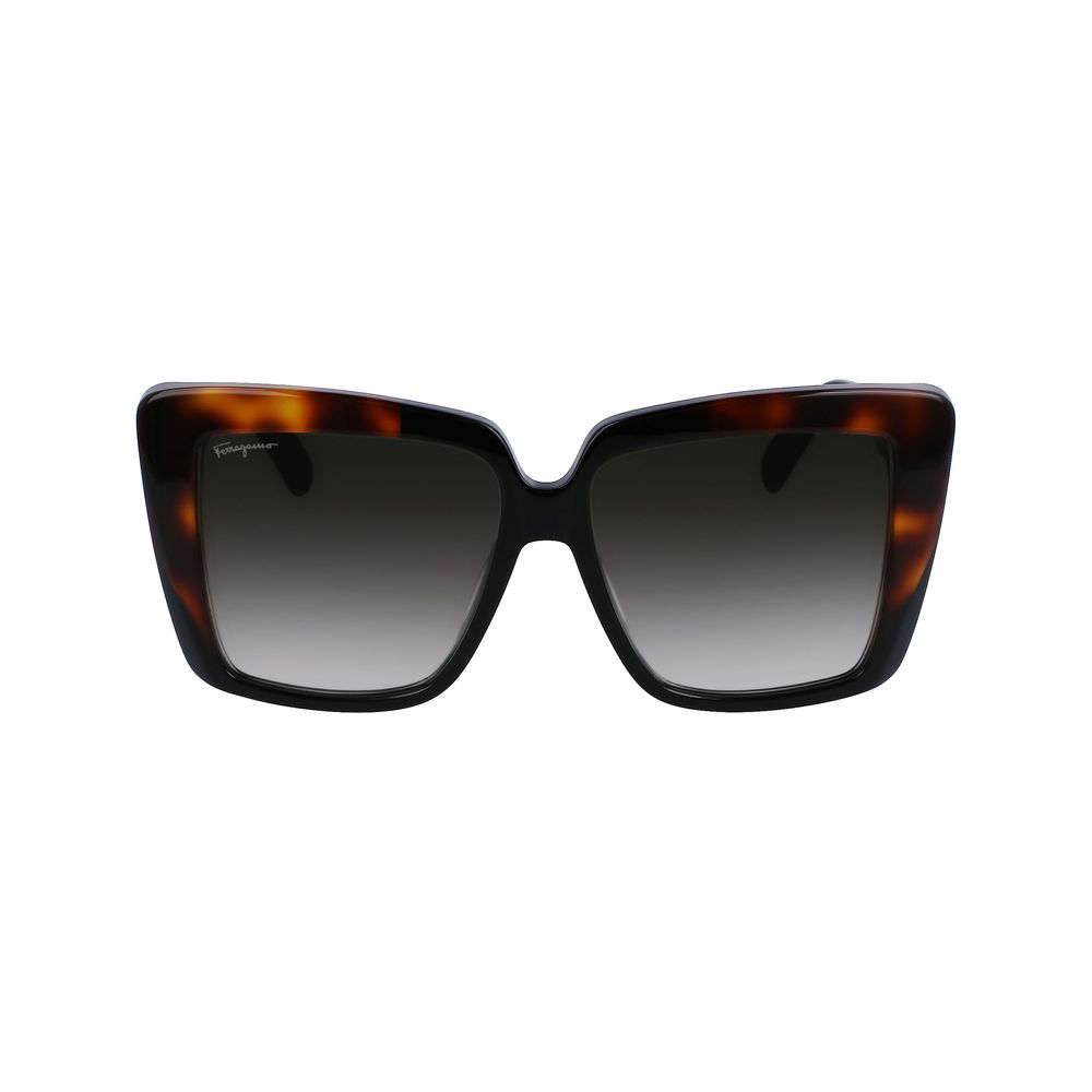 FERRAGAMO Lunettes de Soleil Noires - Design Tendance & Protection UV