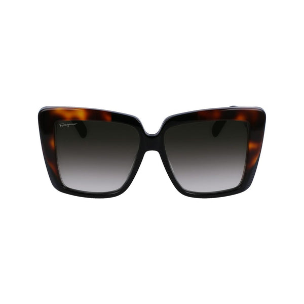 FERRAGAMO Lunettes de Soleil Noires - Design Tendance & Protection UV