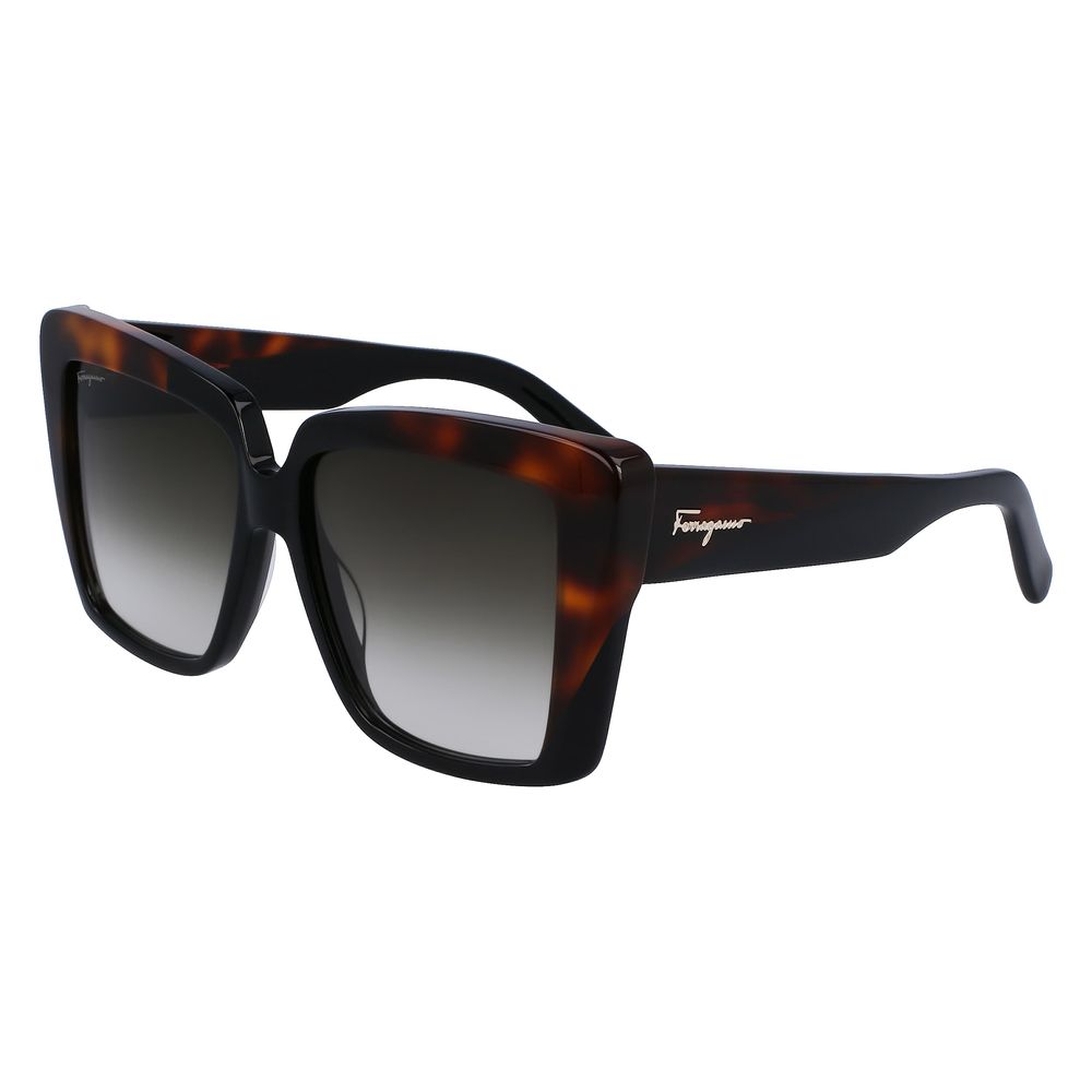 FERRAGAMO Lunettes de Soleil Noires - Design Tendance & Protection UV