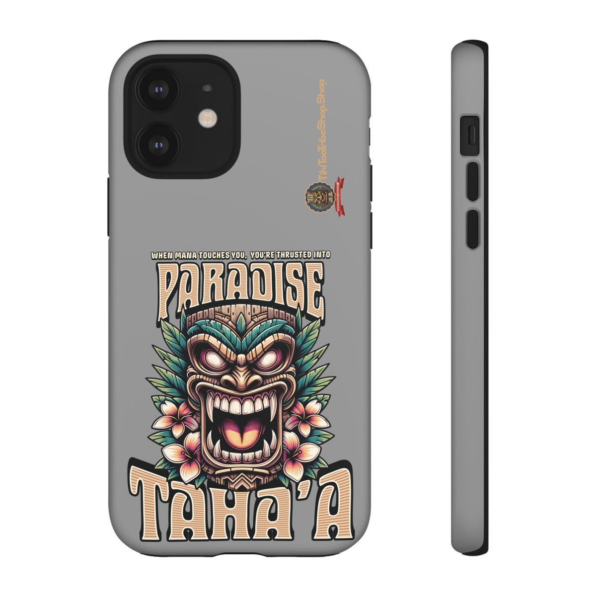 Tahaa – Coque Antichoc Premium « Tiki Féroce » | Design Tribal & Protection Maximale
