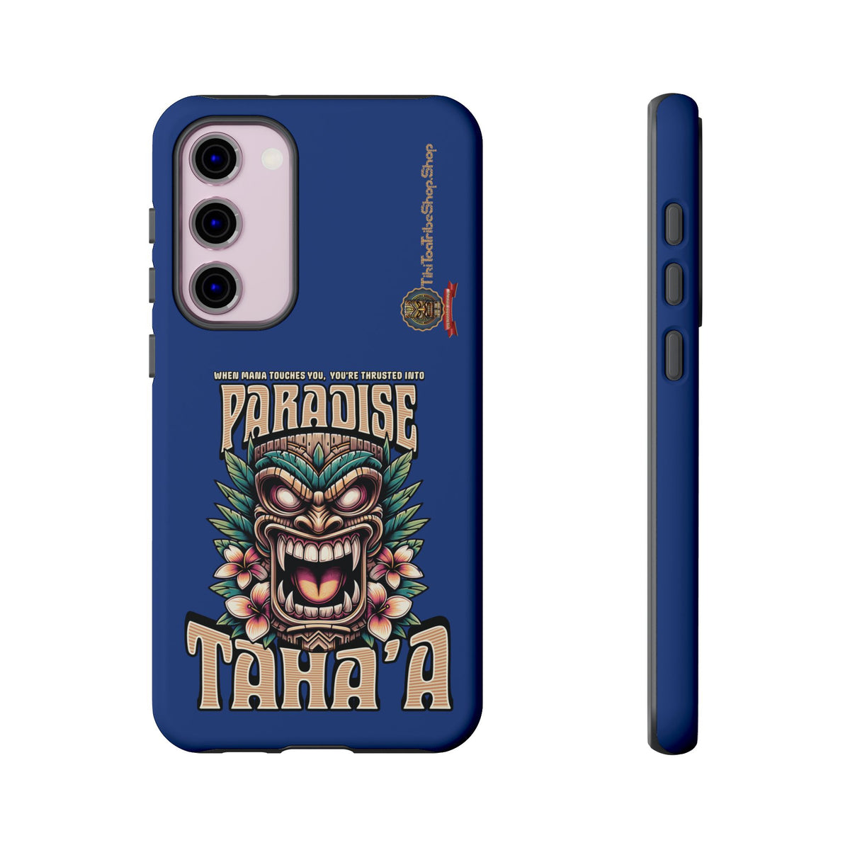 Tahaa – Coque Antichoc Premium « Tiki Féroce » | Design Tribal & Protection Maximale