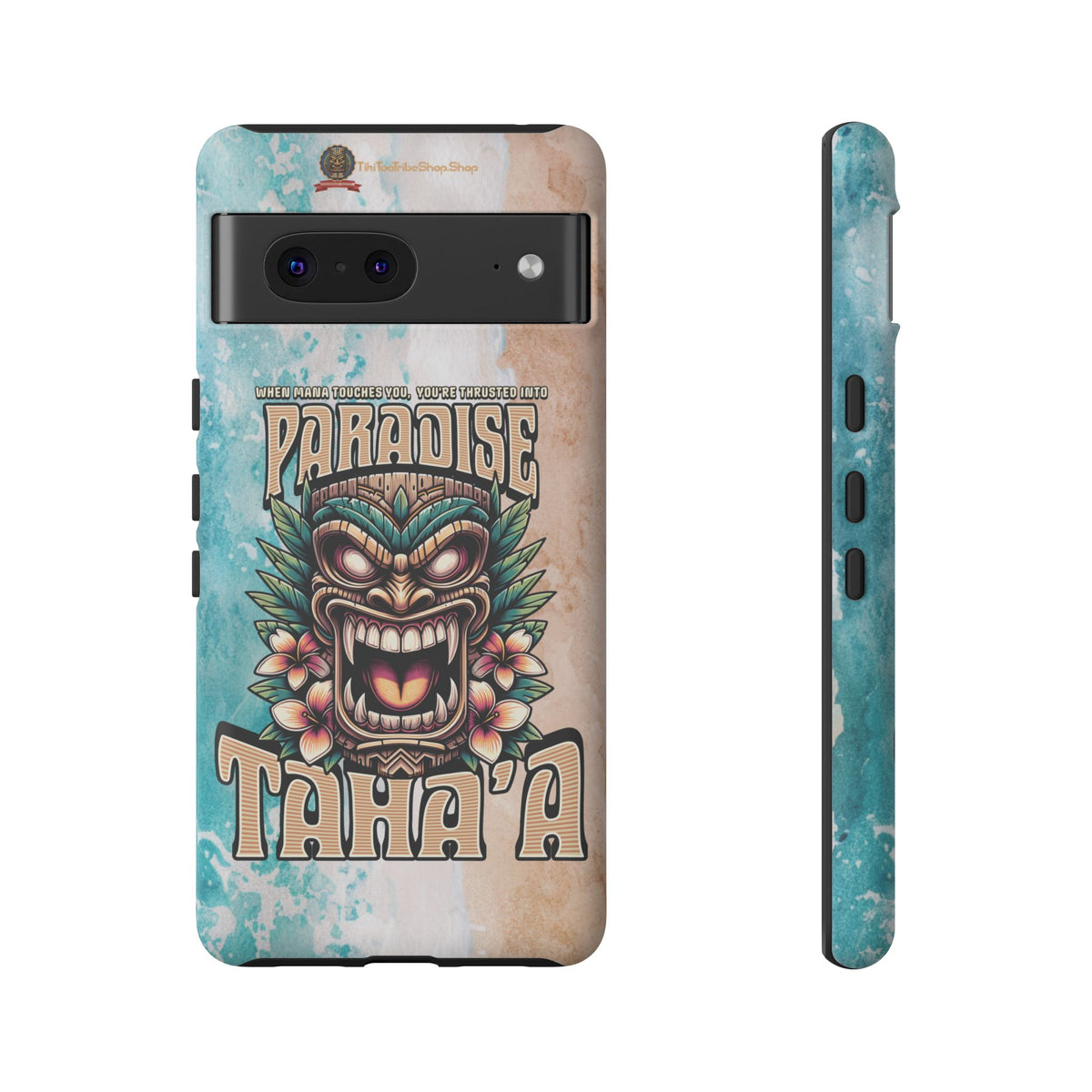 Tahaa – Coque Antichoc Premium « Tiki Féroce » | Design Tribal & Protection Maximale