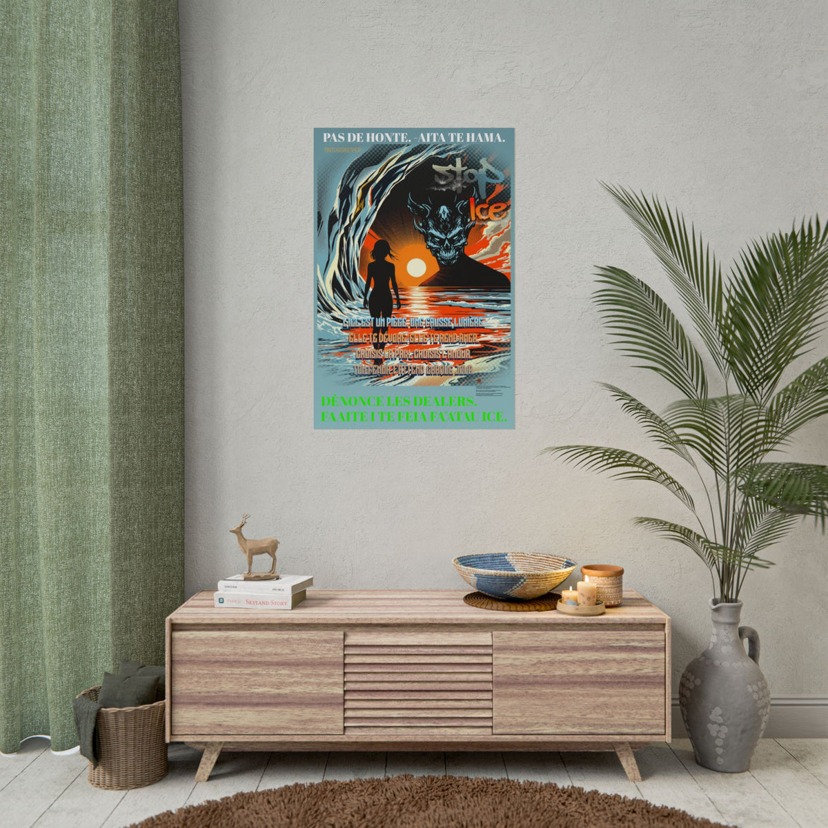 Posters Anti-ICE Polynésie – Affiches de Sensibilisation Contre la Drogue “Paruru i te ora – Brisons les chaînes de l’ICE”