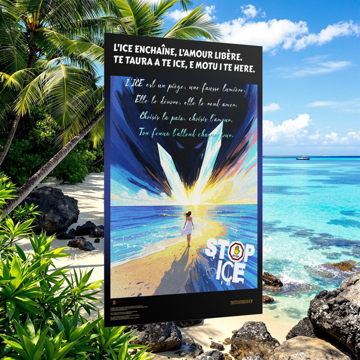 Posters Anti-ICE Polynésie – Affiches de Sensibilisation Contre la Drogue “Paruru i te ora – Brisons les chaînes de l’ICE”