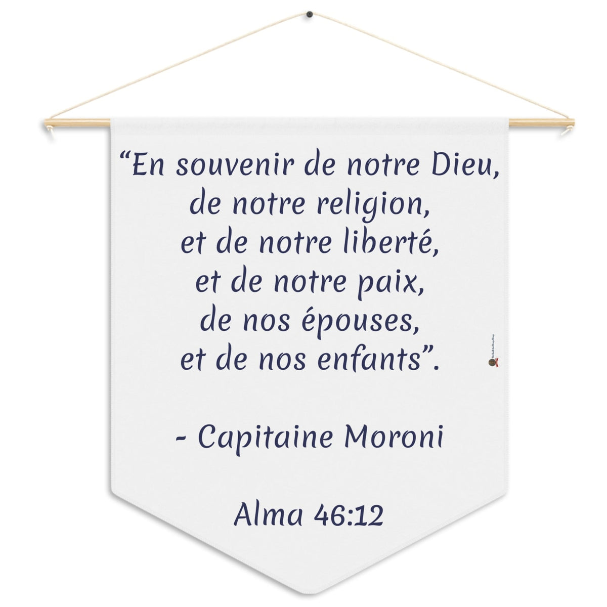 Bannière Murale Inspirante – Verset d’Alma 46:12